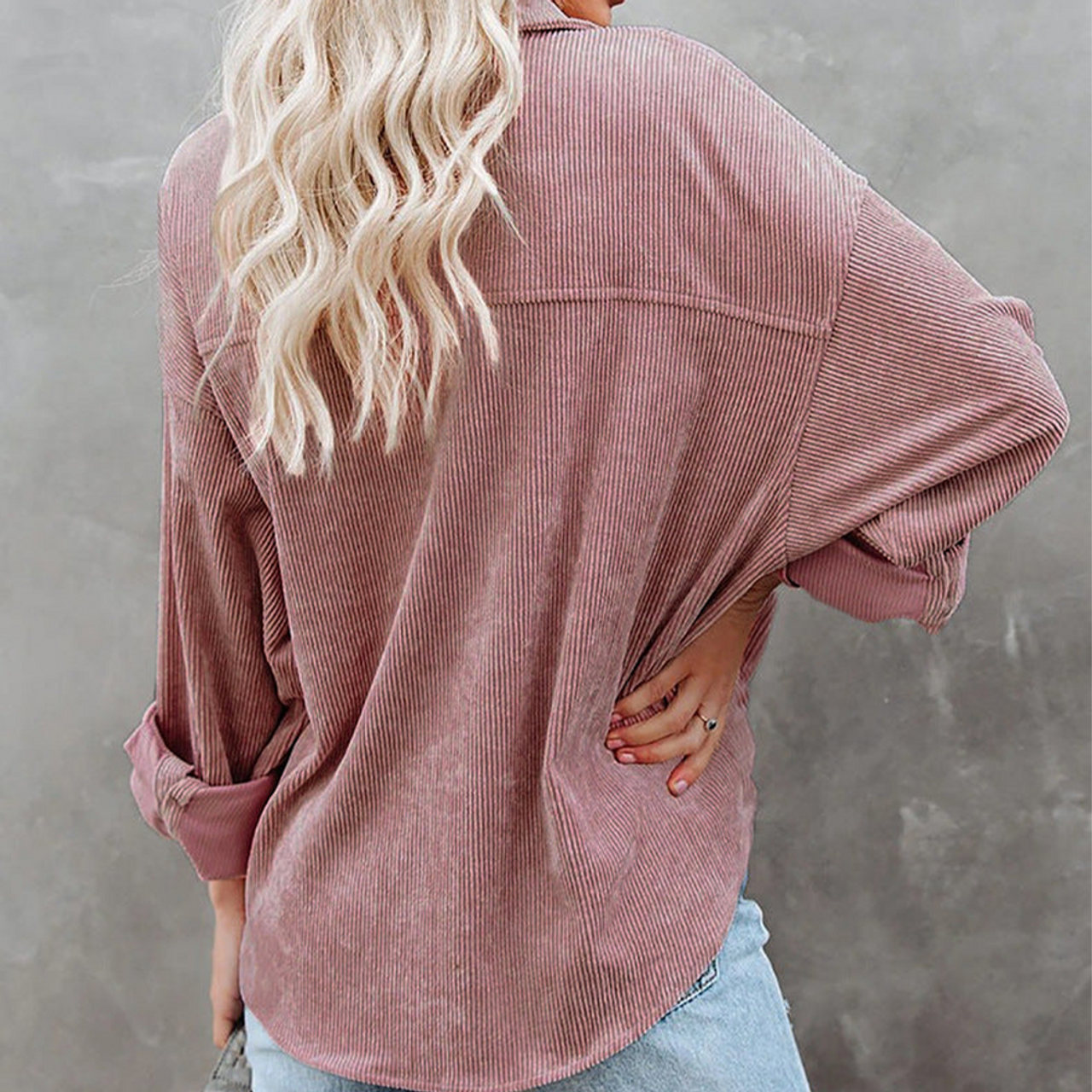 Women's Slouchy Oversized Corduroy Shirt Jacket  product image