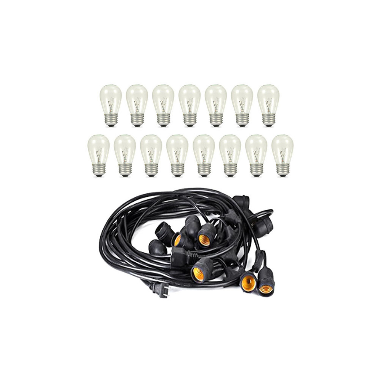 48-Foot Outdoor Patio String Lights product image