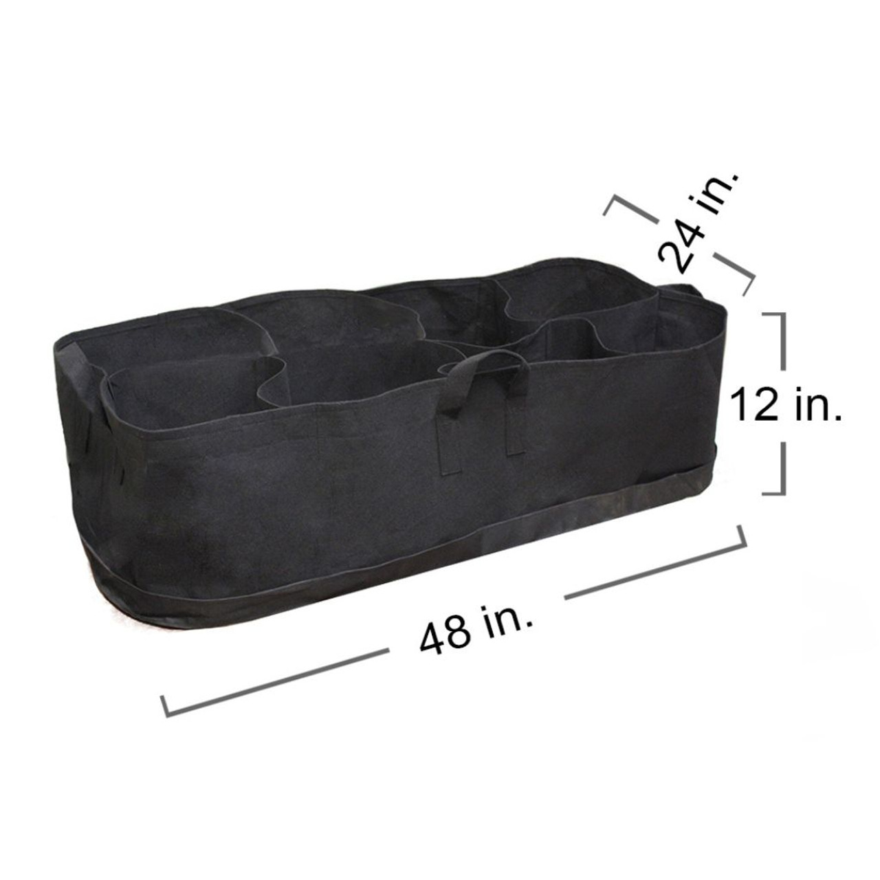 Raised Garden Bed Eco-Friendly Fabric Planter Bag with Saucer product image