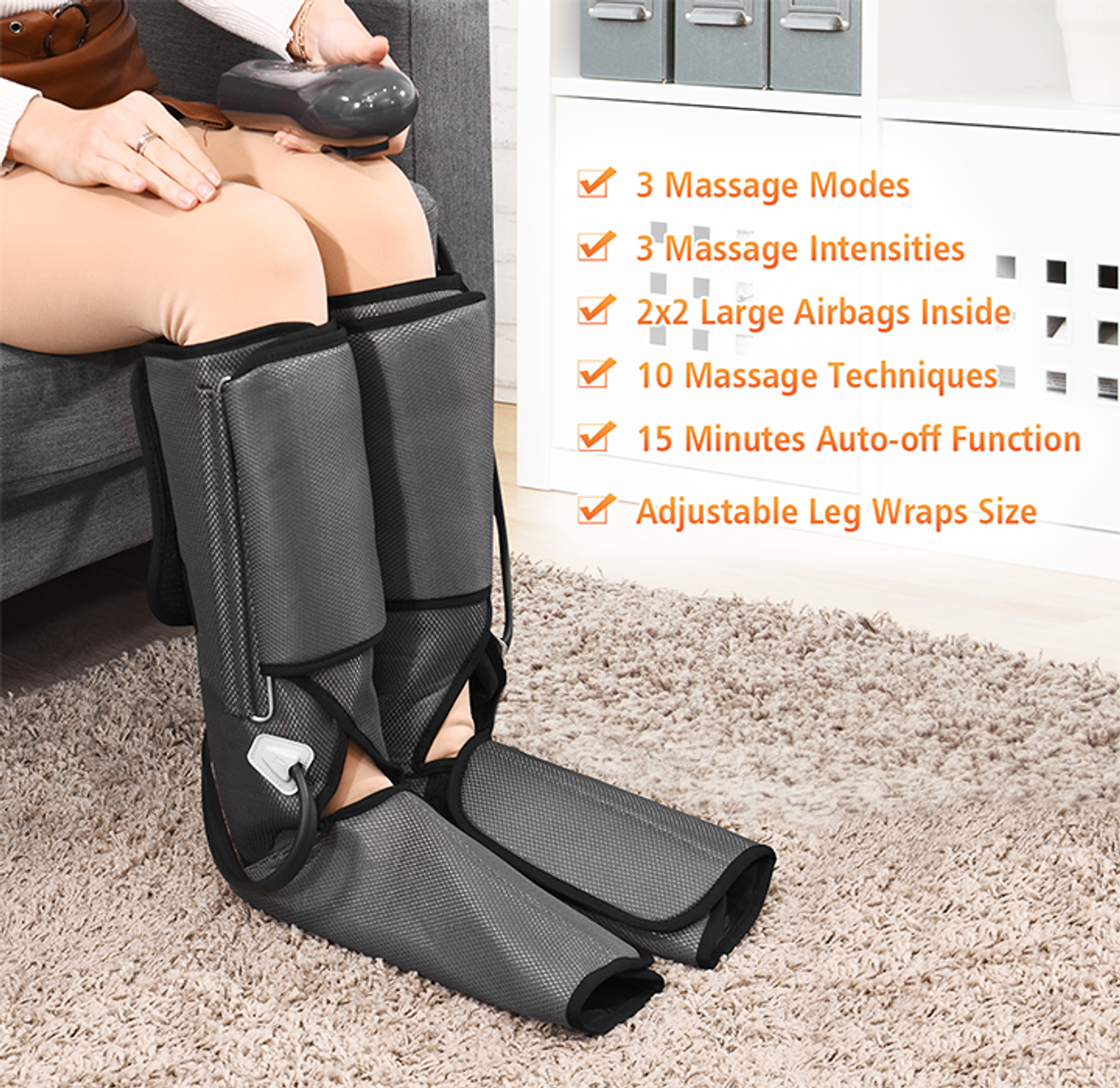 Air Compression Circulation and Relaxation Leg Massager product image