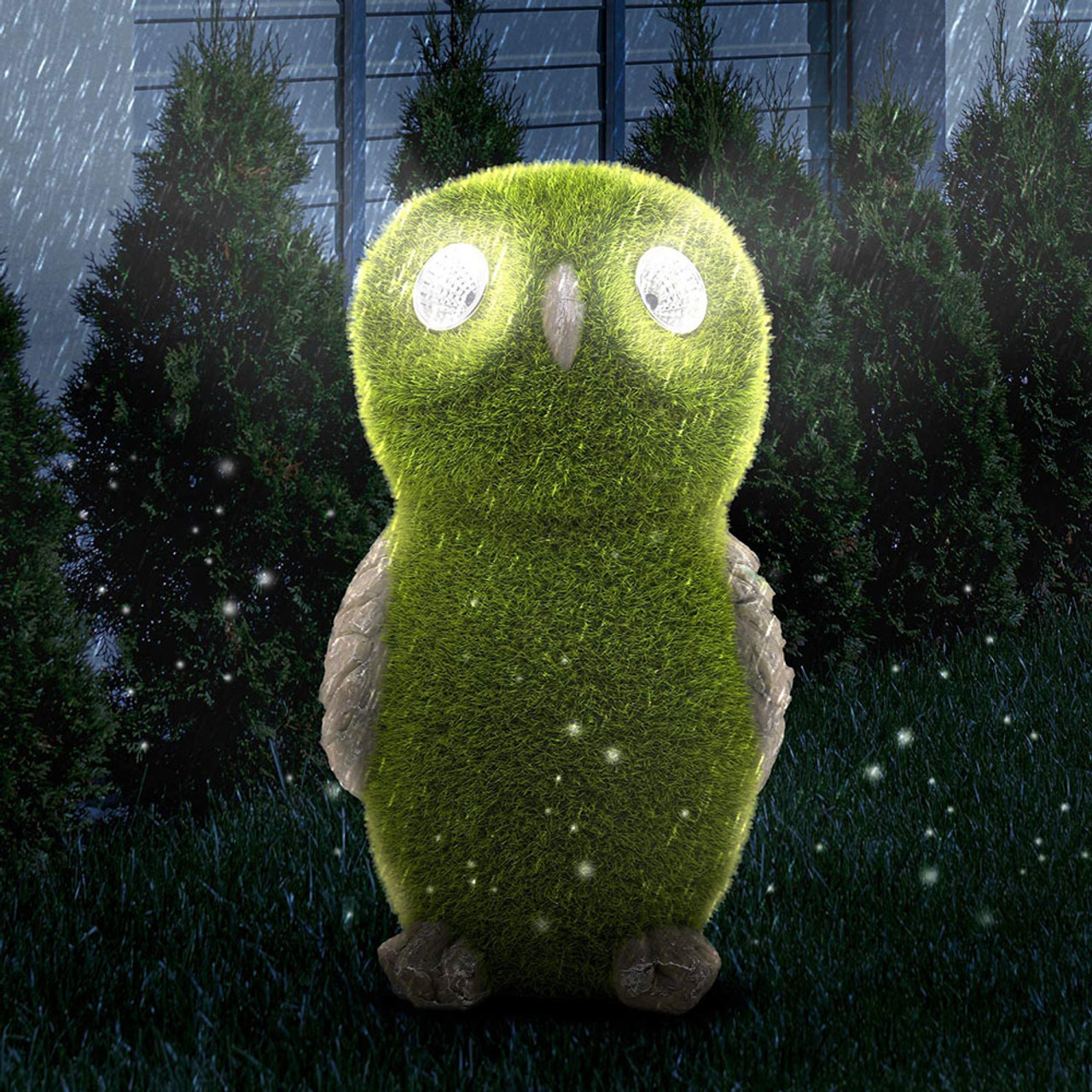 Garden Statue of Owl with Solar Light Eyes product image