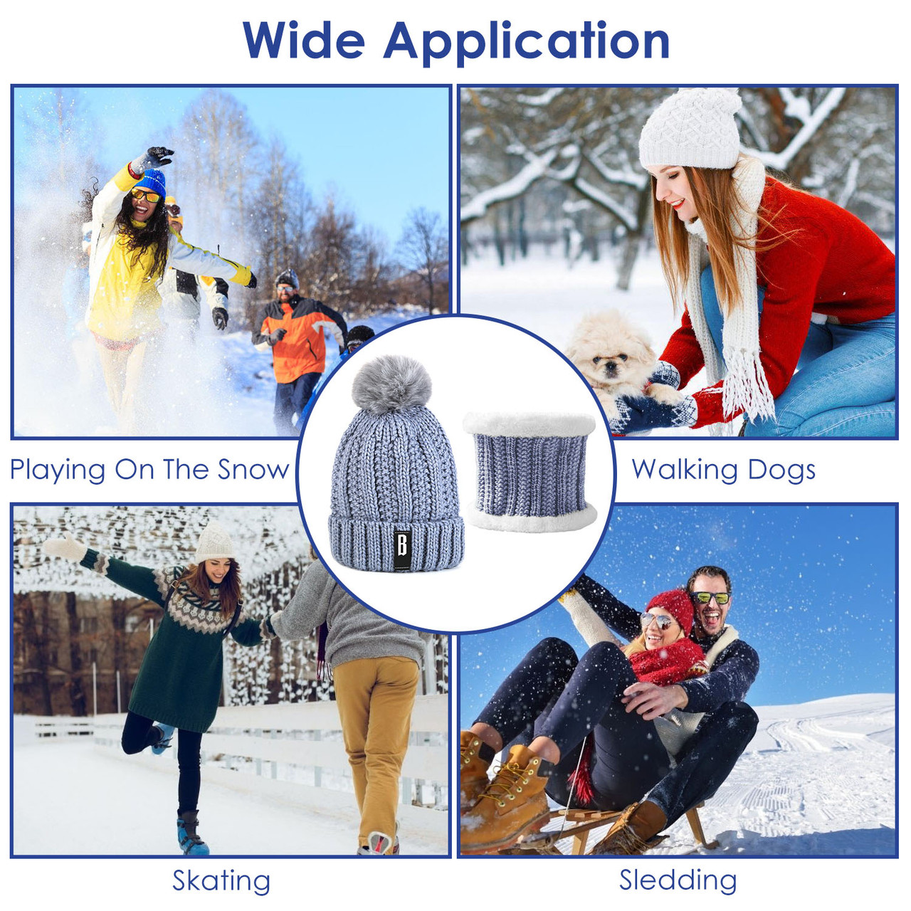 N'Polar™ Women's Winter Hat and Scarf Set product image