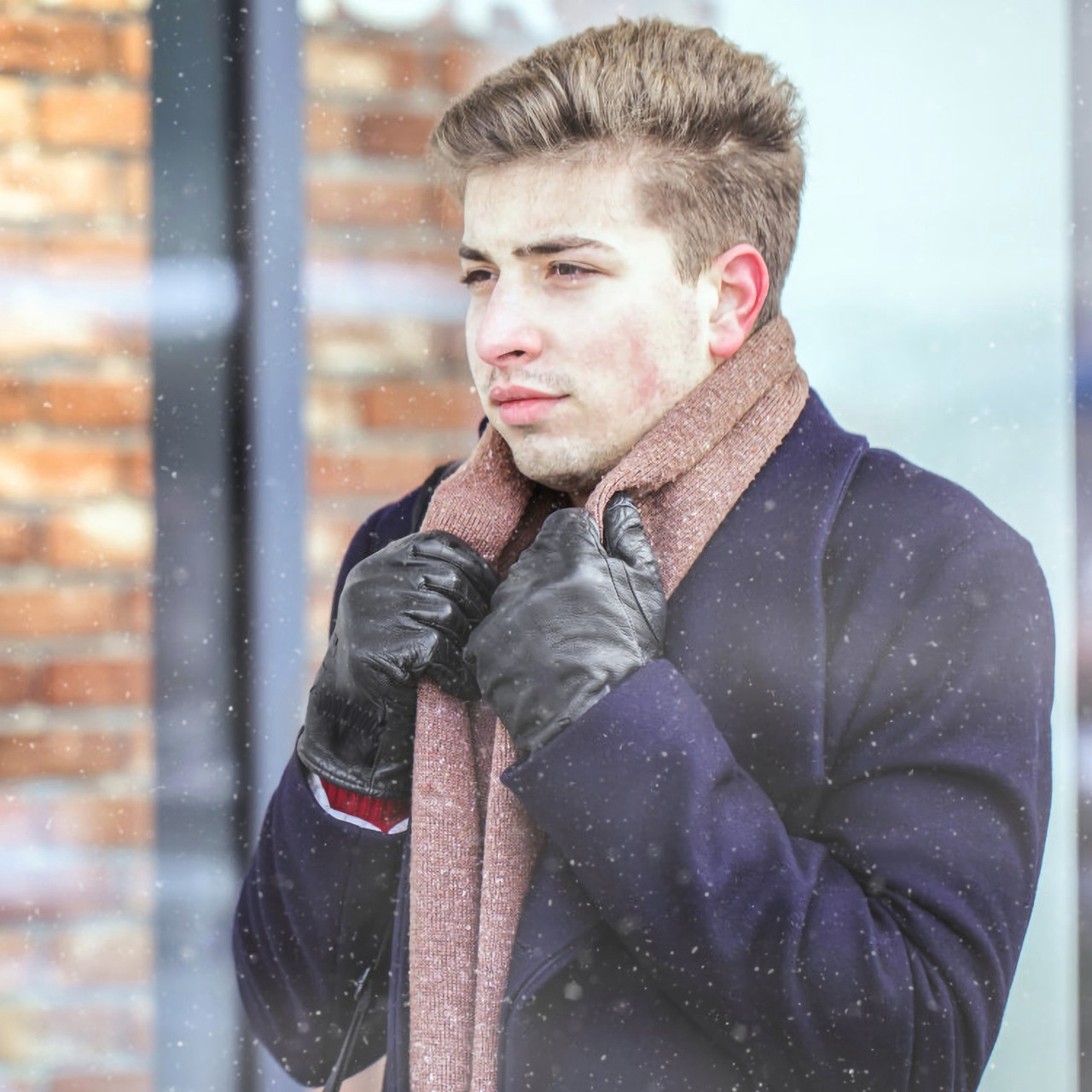 Unisex PU Winter Gloves product image