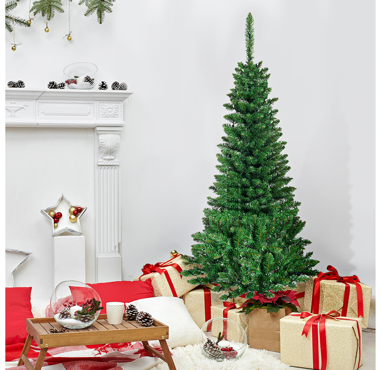 Pre-Lit 4.5ft Pencil Christmas Tree product image