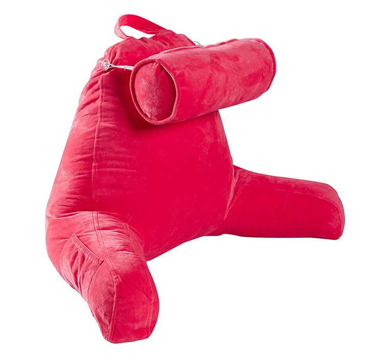 Backrest TV & Reading Pillow with Detachable Neck Bolster product image