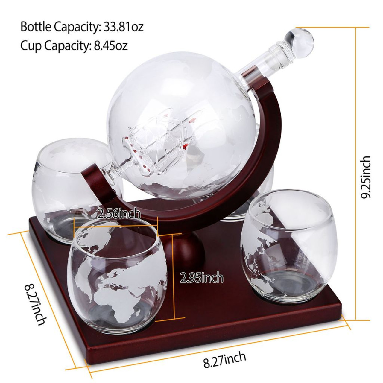 Whiskey Decanter Globe Set product image