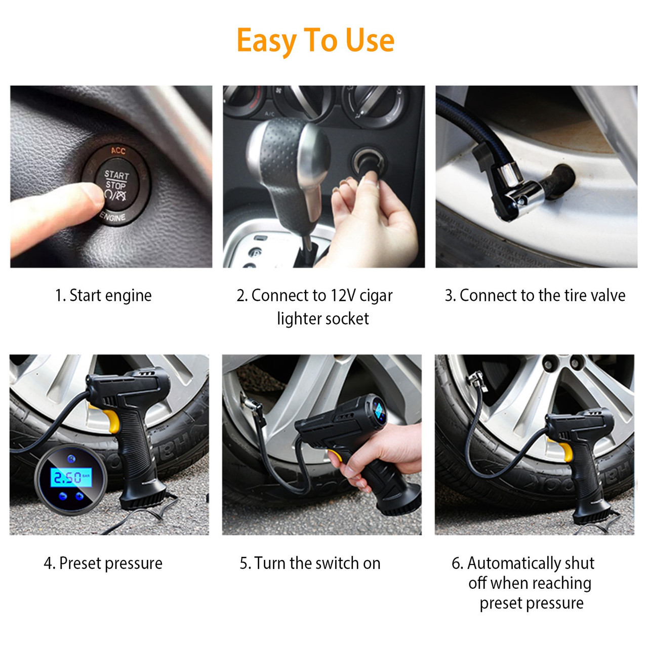 Portable Car Tire Inflator product image