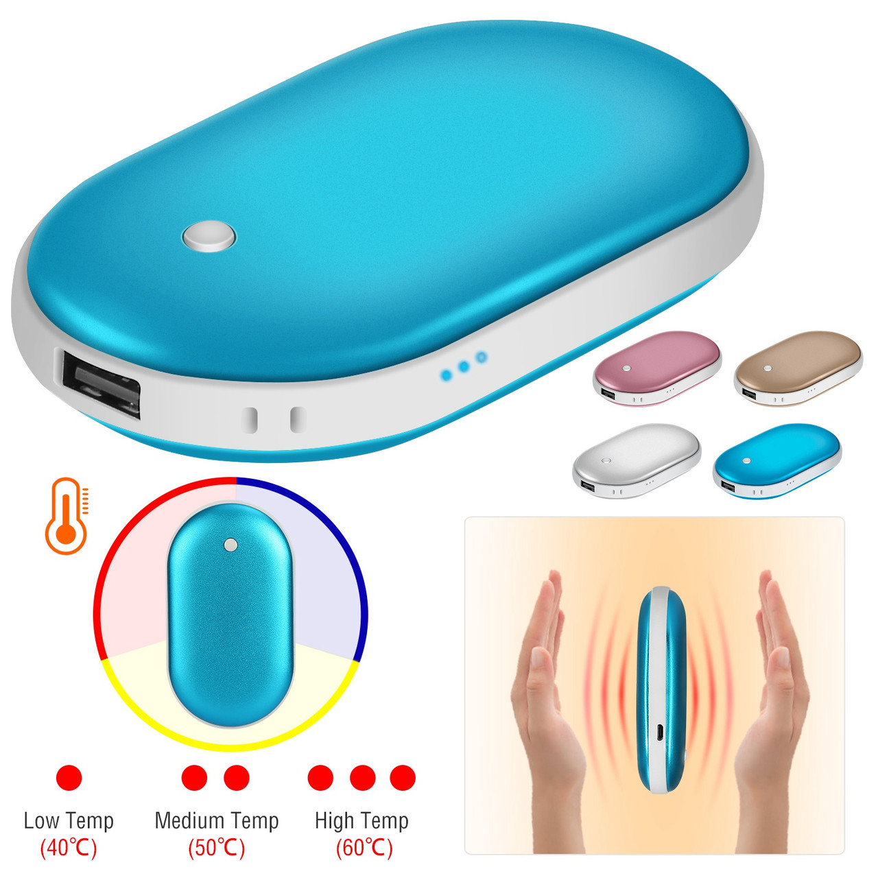 Portable Hand Warmer Power Bank product image