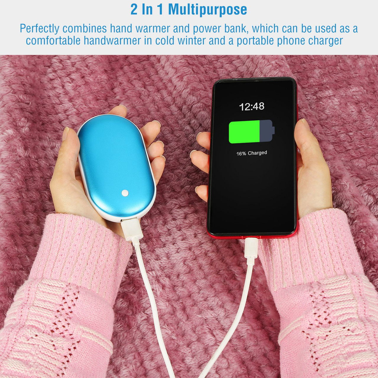 Portable Hand Warmer Power Bank product image