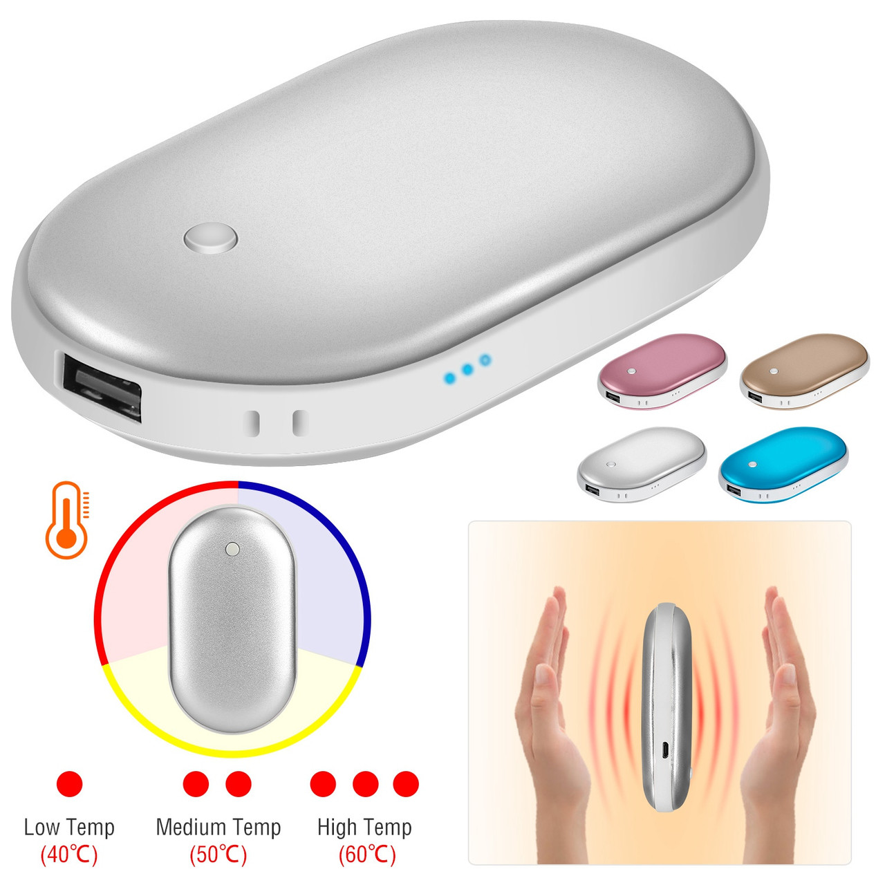 Portable Hand Warmer Power Bank product image