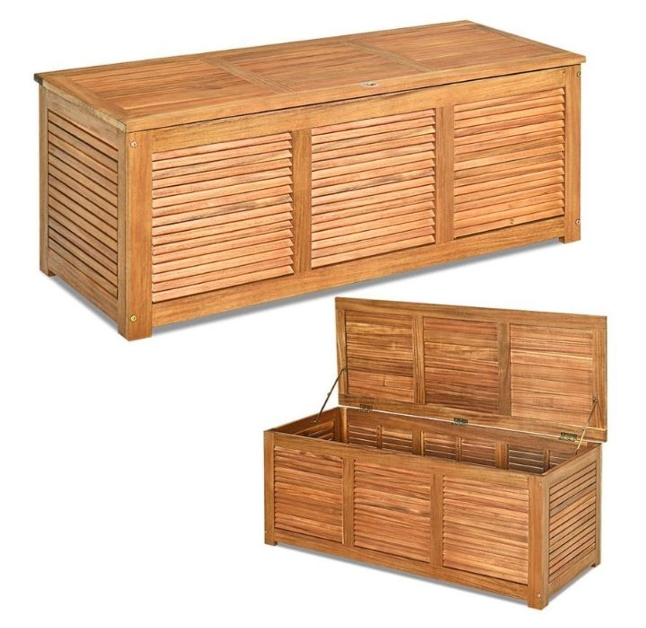 Acacia Wood 47-Gallon Outdoor Storage Box product image