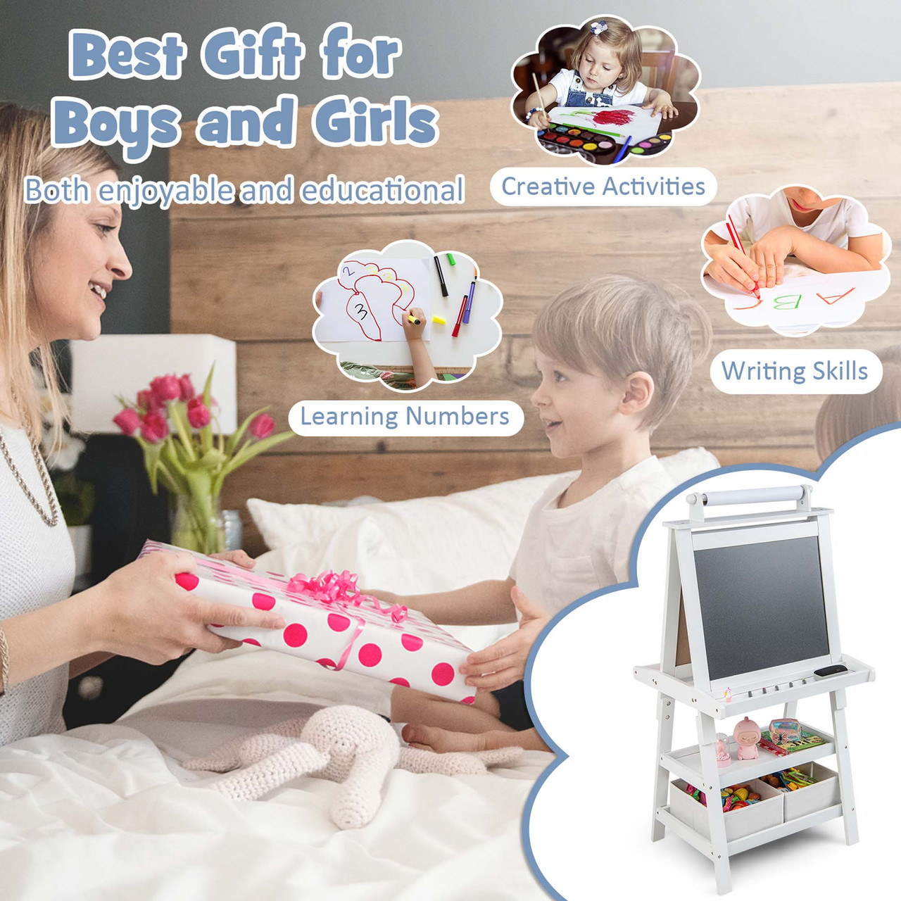 Kids' Double-Sided 3-in-1 Art Easel product image