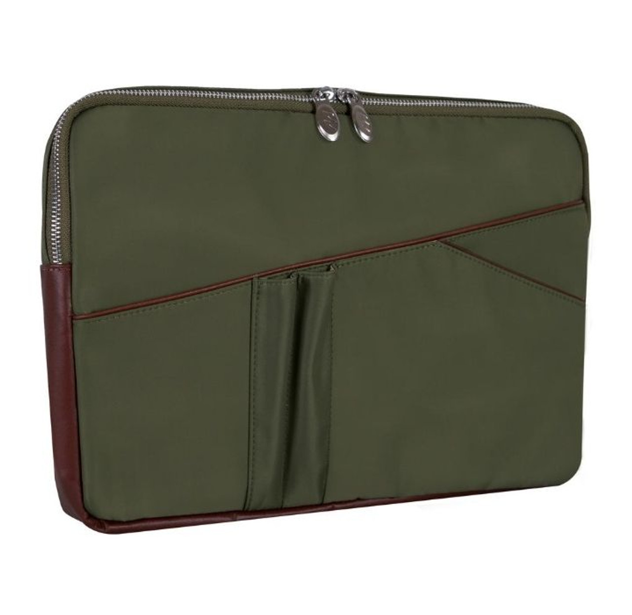 Crescent 14" Nylon Laptop Sleeve with Leather Accents  product image