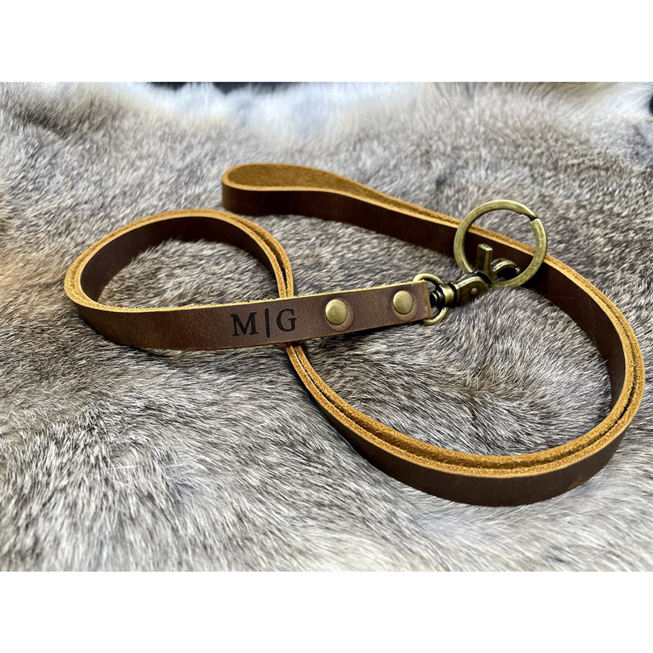 Personalized Leather Lanyard product image