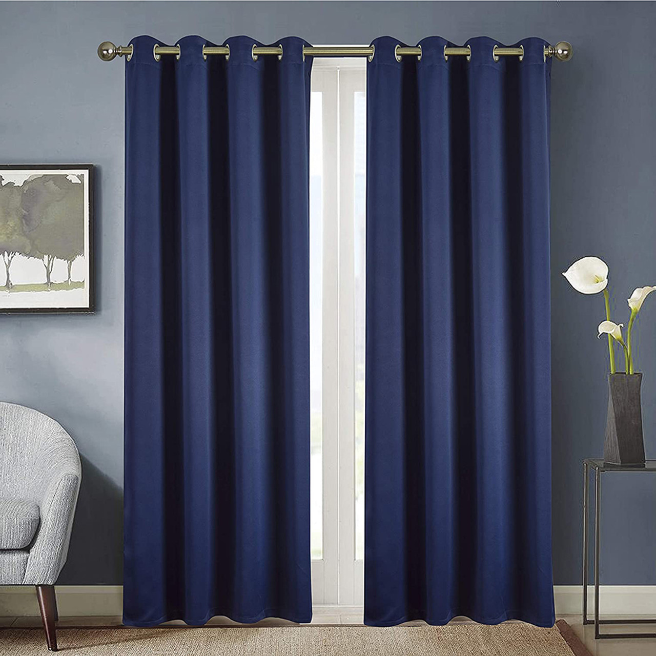 84" Anchorage Thermal Insulated Blackout Grommet Curtain Panel (Set of 2) product image
