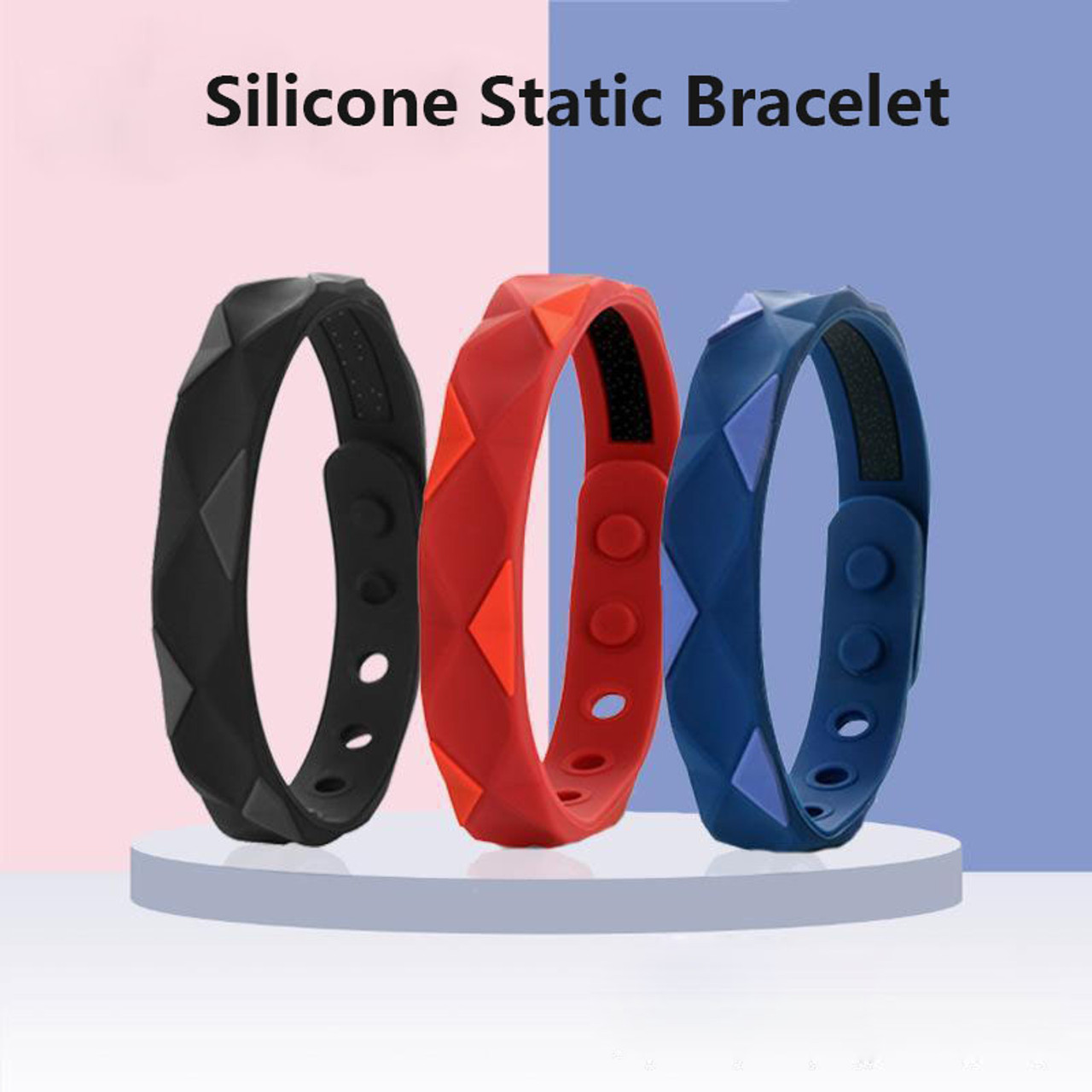 Anti-Static Silicone Energy Bracelet (3-Pack) product image