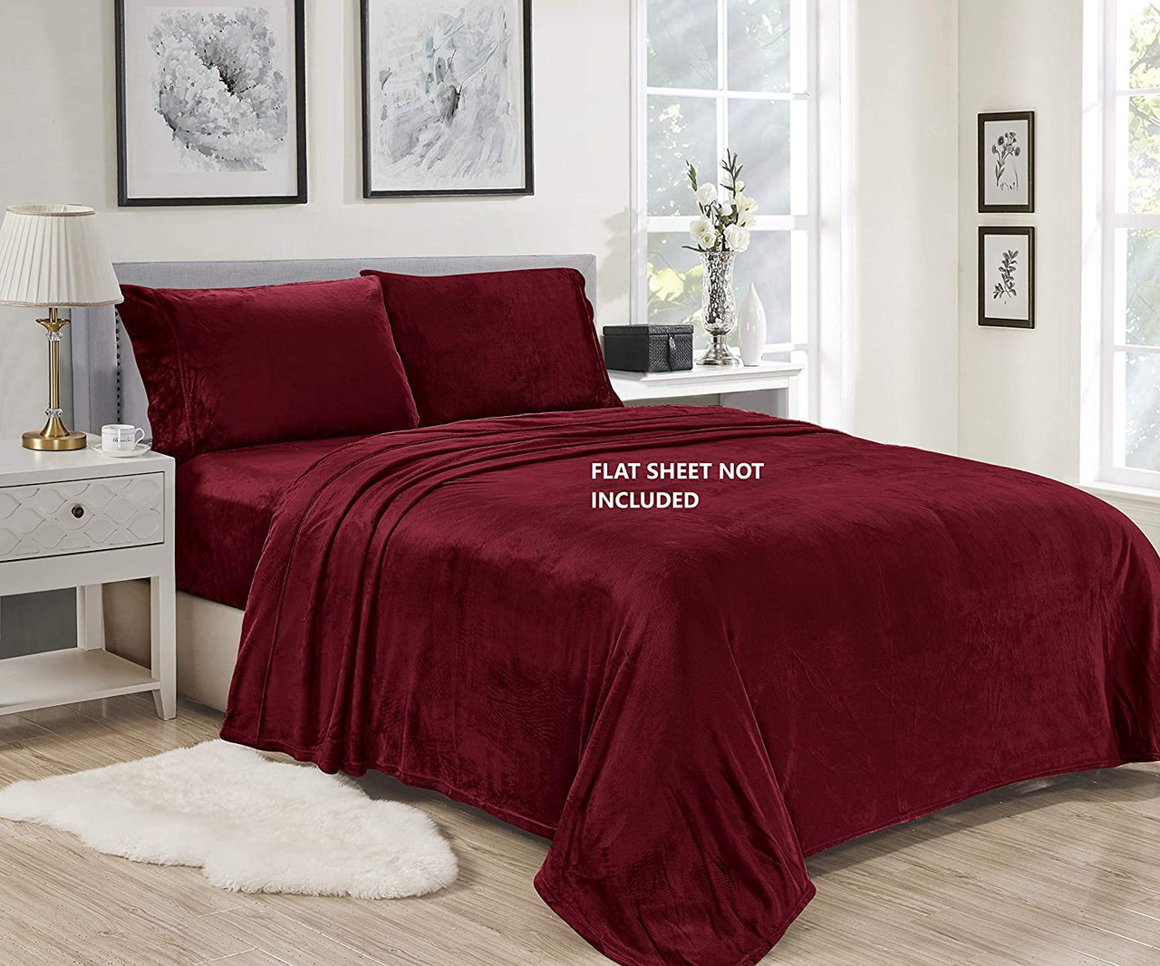 Noble House Lavana Microplush Fitted Sheet/Pillowcase Set product image