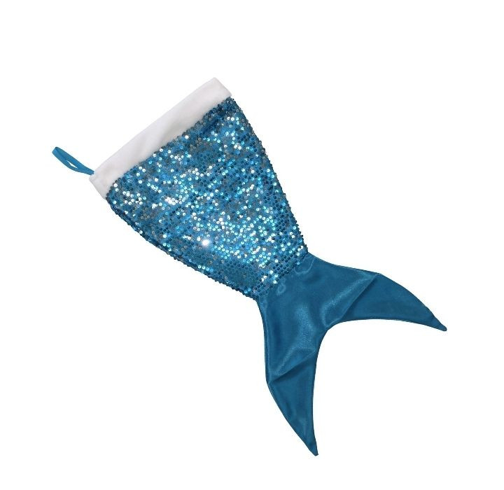 Sequined Mermaid Tail Holiday Stocking  product image