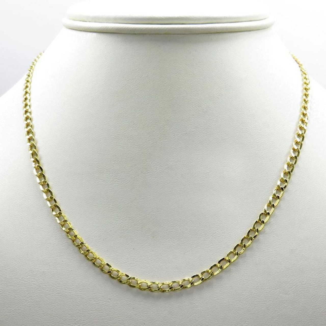 10K Yellow Gold 3.5mm Cuban Chain product image