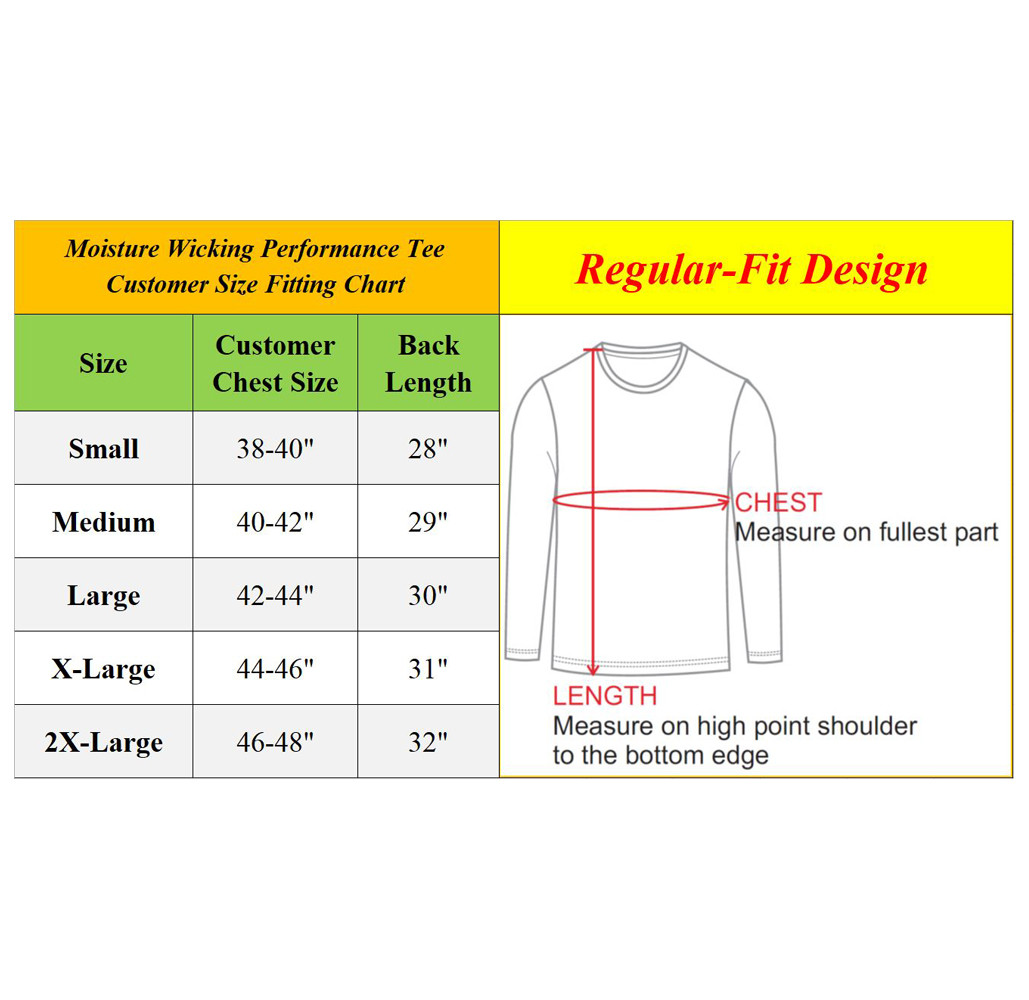 Men's Long Sleeve Moisture Wicking Performance Tee (2-Pack) product image