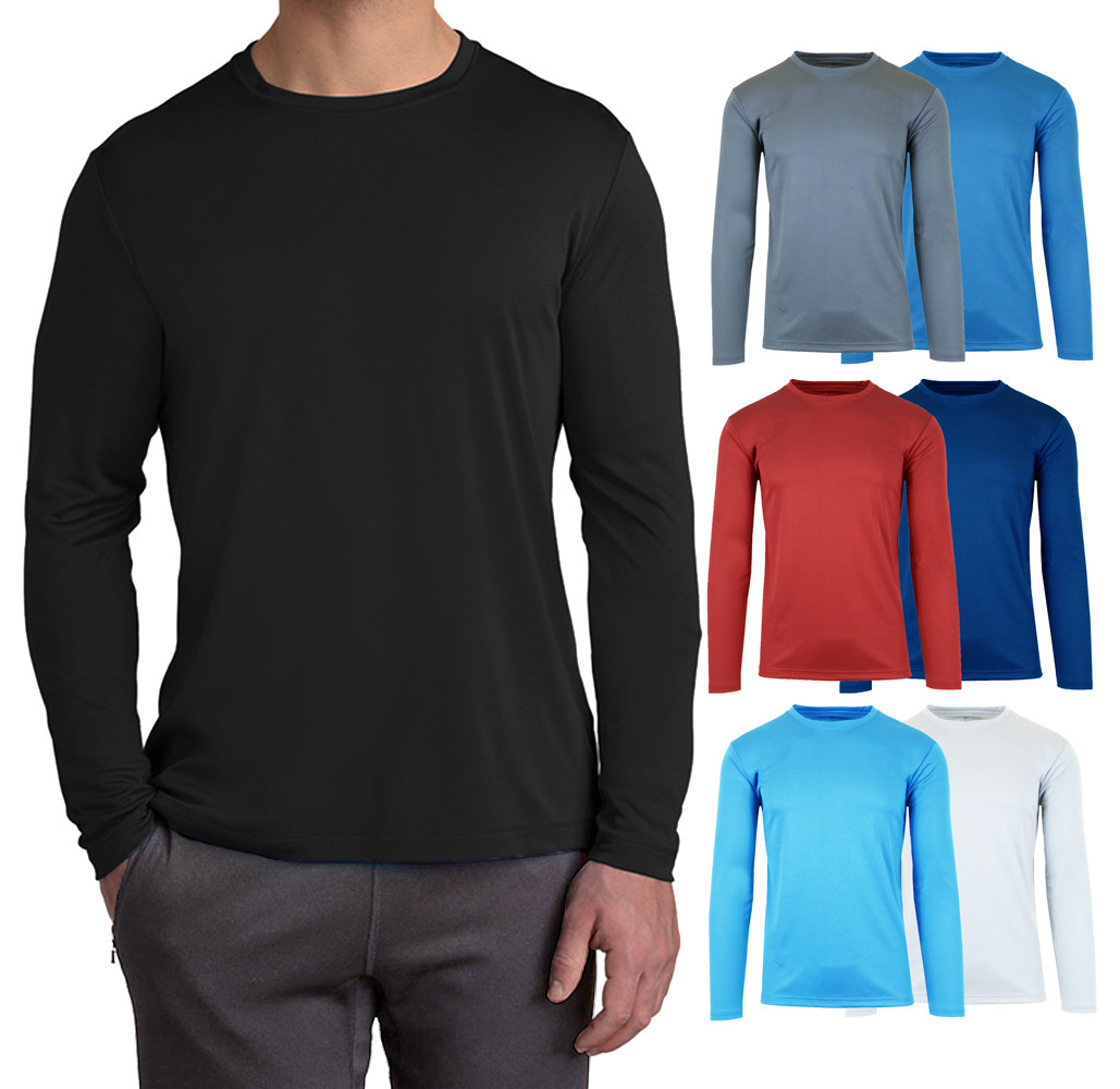 Men's Long Sleeve Moisture Wicking Performance Tee (2-Pack) product image