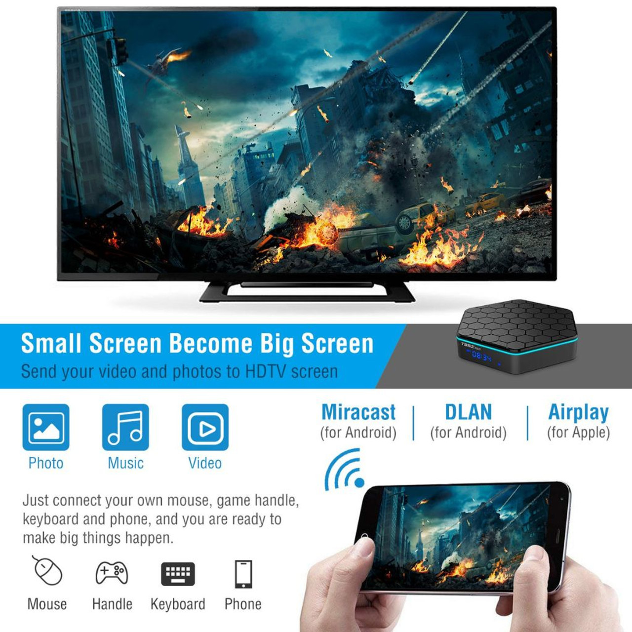 iNova™ TR95Z Plus Android 7.1 TV Smart Streaming Media product image