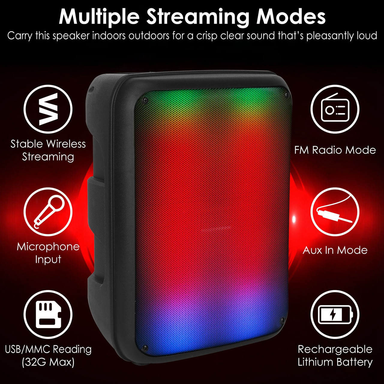 8-Inch Wireless Party Speaker product image