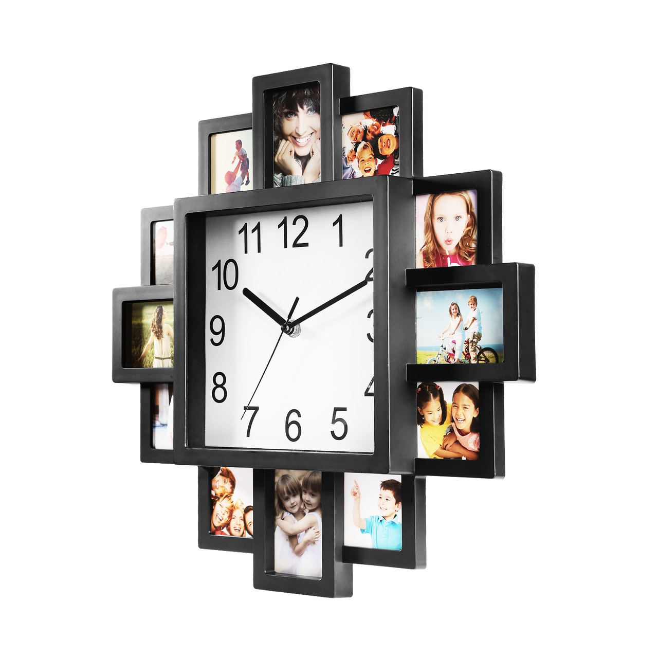 12-Picture Photo Frame Clock   product image