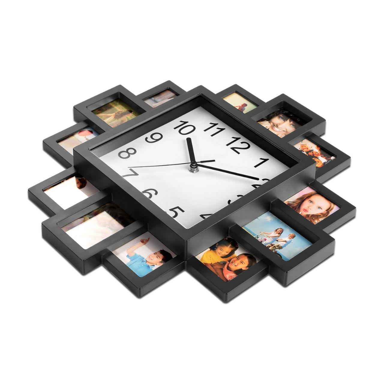 12-Picture Photo Frame Clock   product image