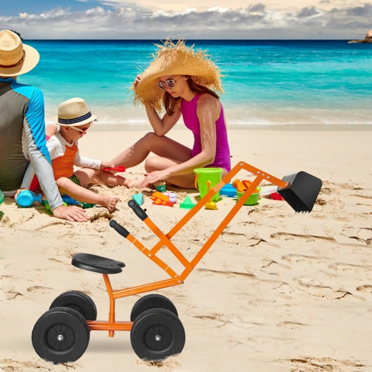 Kids' Heavy-Duty Ride-on Sand Digging Excavator product image