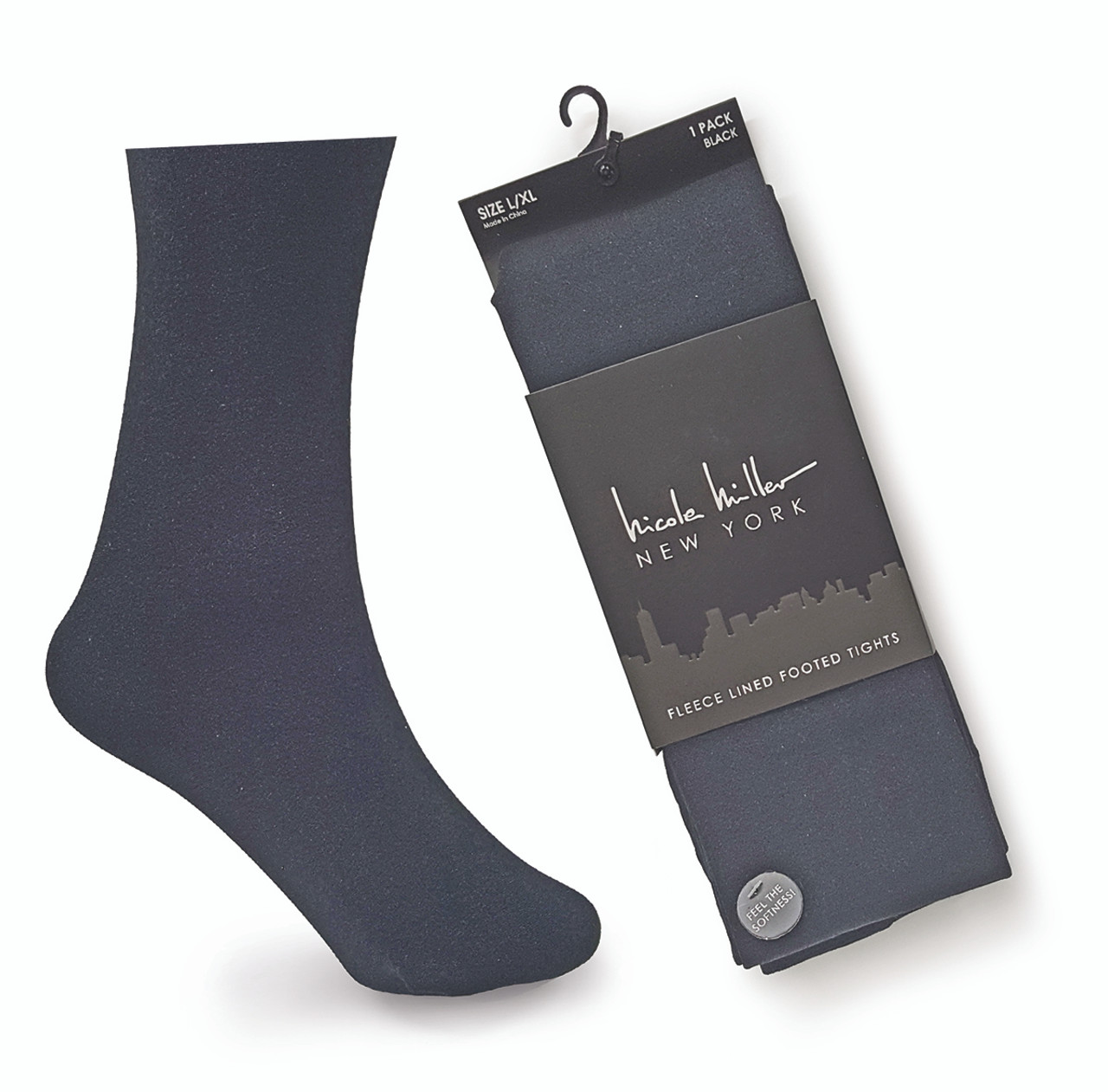 Nicole Miller® Fleece-Lined Footed Tights or Leggings (2-Pack) product image