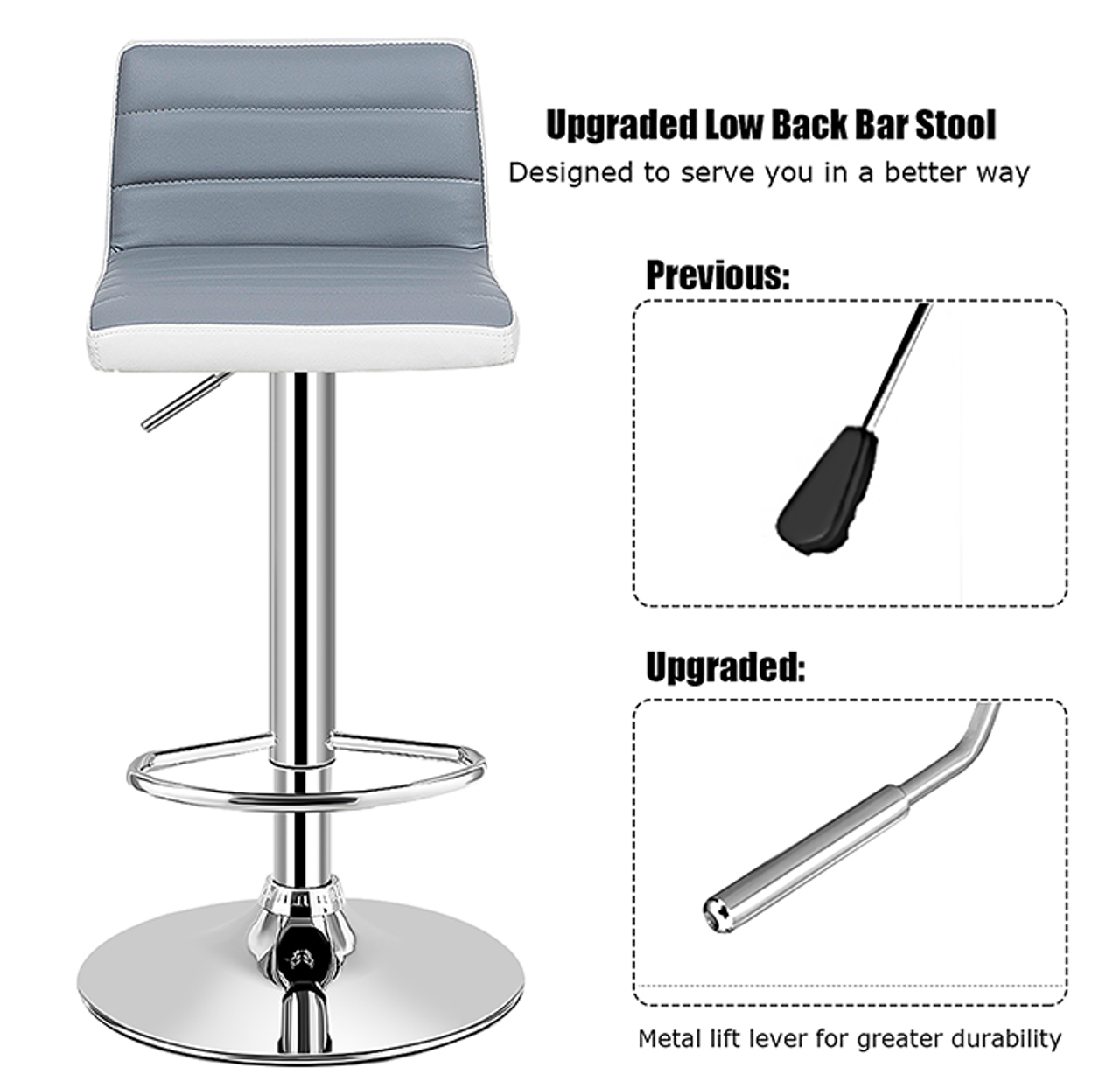 Adjustable Height Swivel Bar Stools (Set of 4) product image