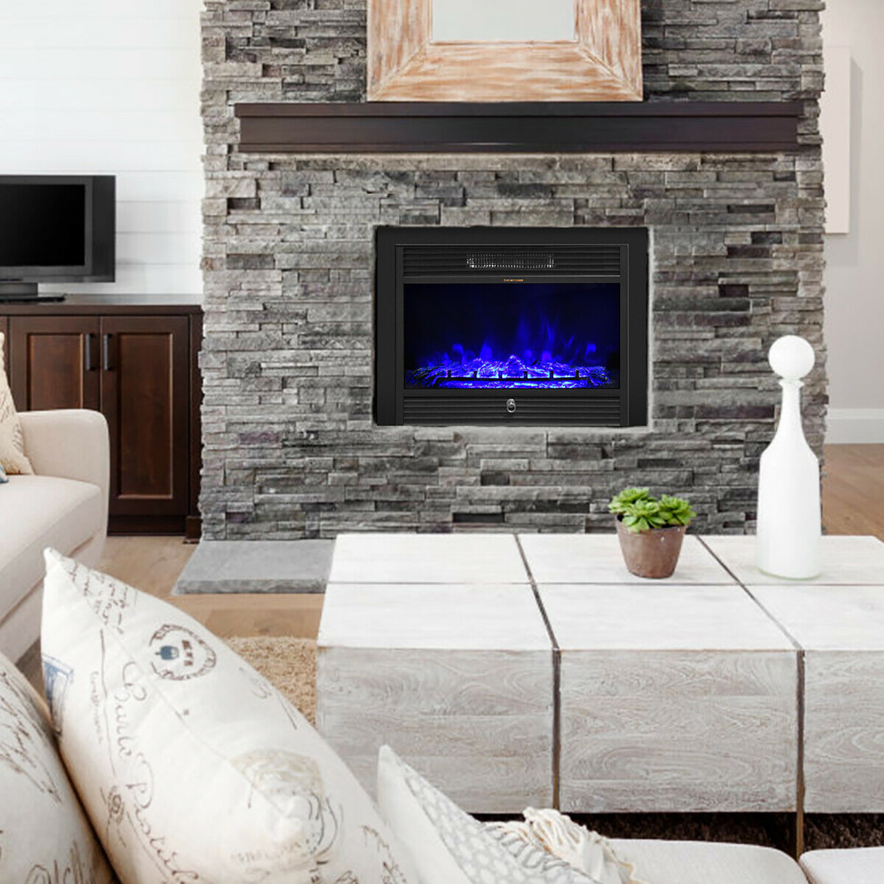 Electric 28.5" Insert Fireplace  Heater with Remote Control product image