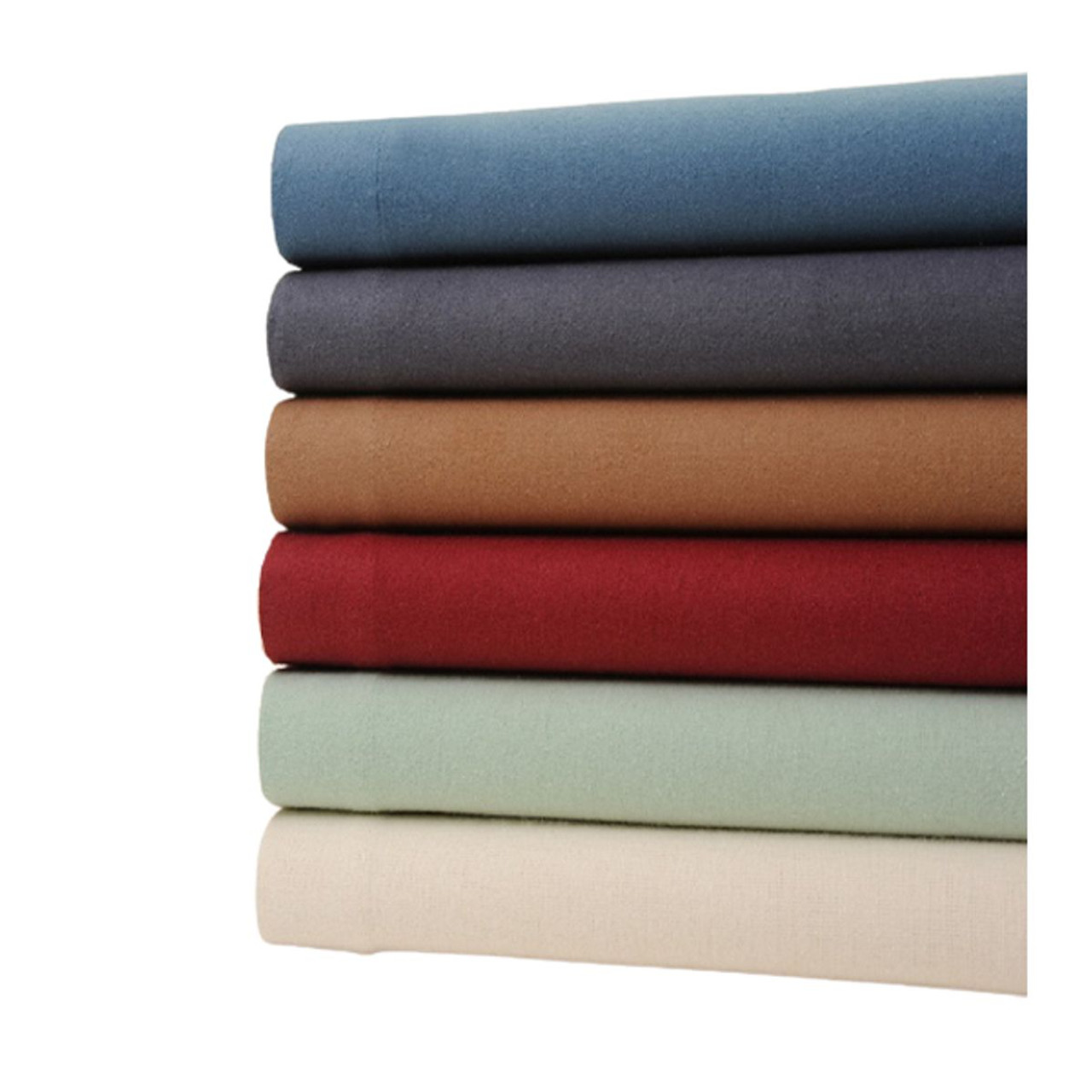 Bibb Home® 100% Cotton Solid 4-Piece Flannel Sheet Set product image