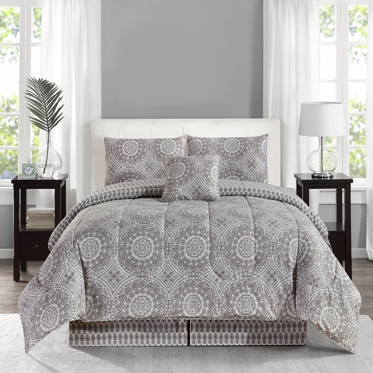 5-Piece Reversible Microfiber Bed Comforter Set product image 5-Piece Reversible Microfiber Bed Comforter Set product image