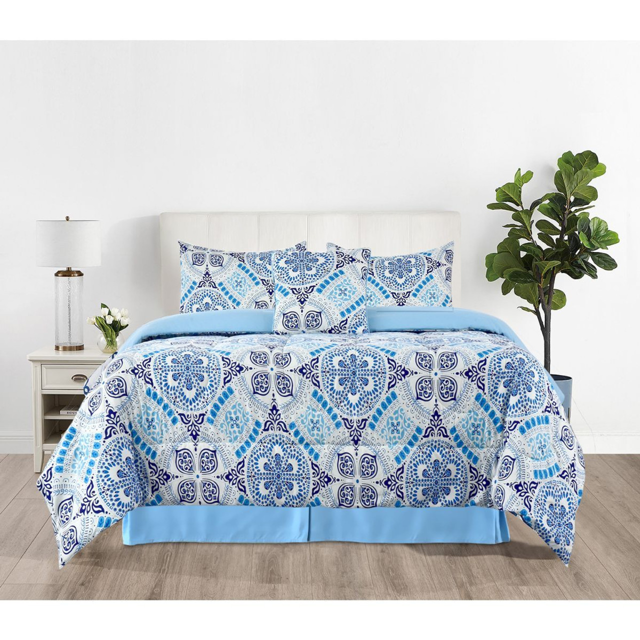 Reversible Microfiber Bed Comforter with Pillow Shams product image