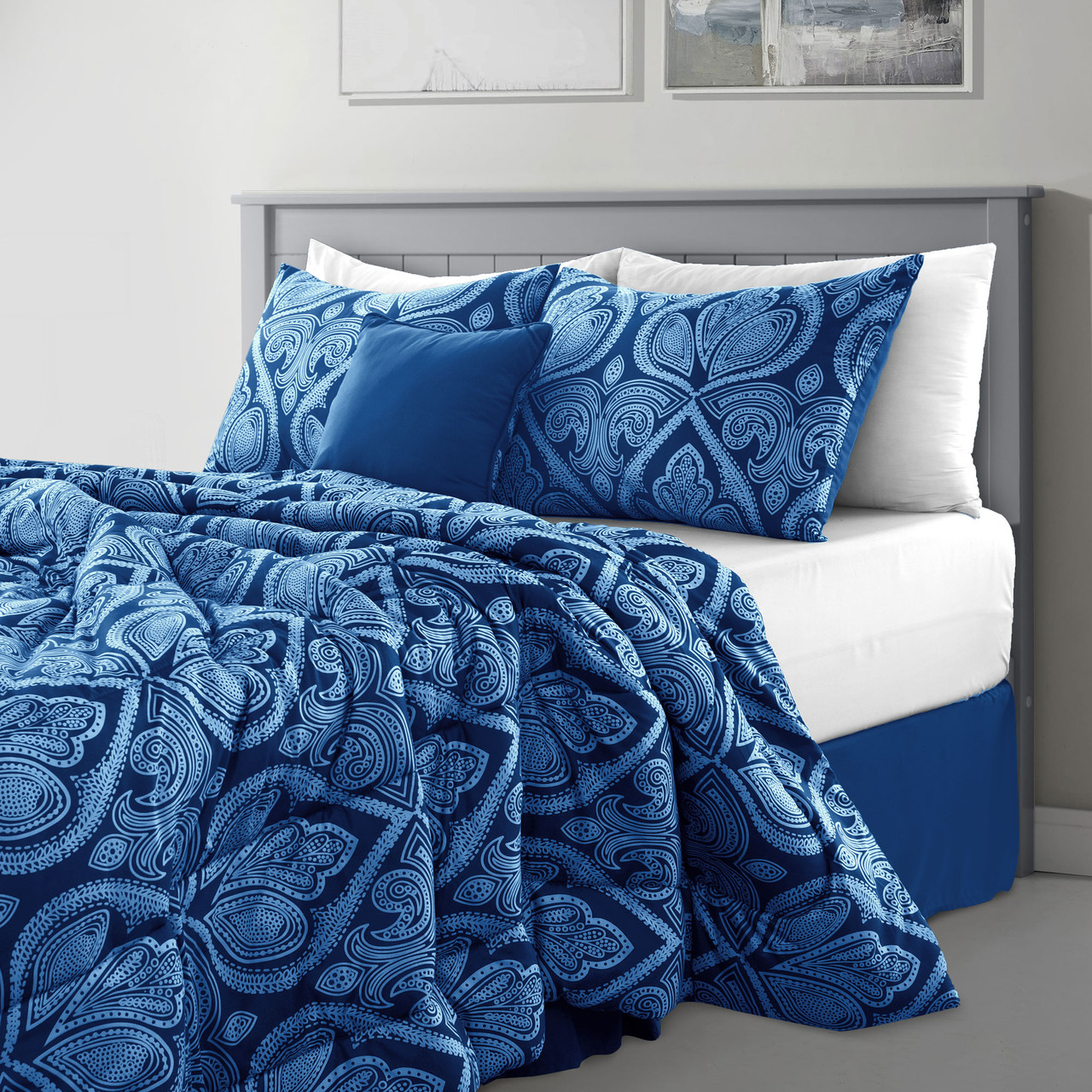5-Piece Reversible Microfiber Bed Comforter Set product image 5-Piece Reversible Microfiber Bed Comforter Set product image