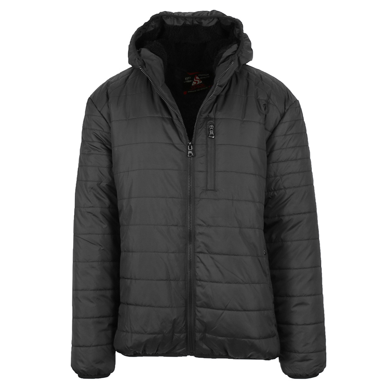 Men's Sherpa-Lined Hooded Puffer Jacket product image