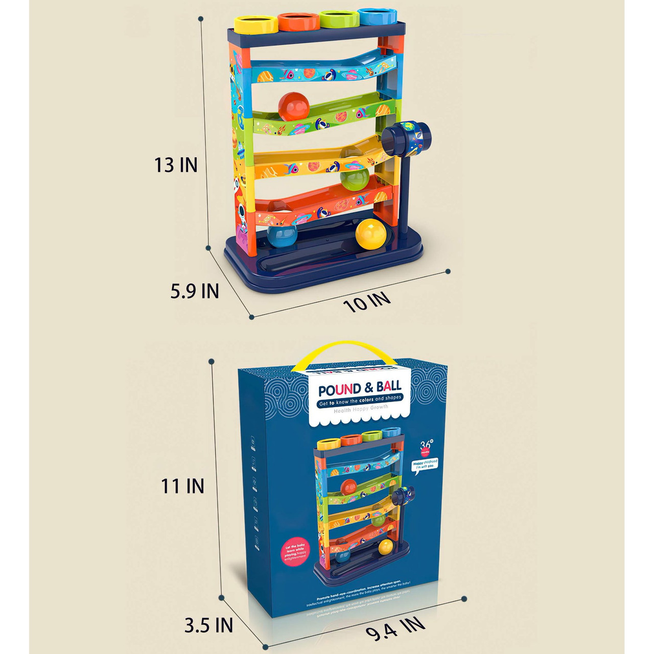 Toddlers' Pound-a-Ball Toy with Hammer product image