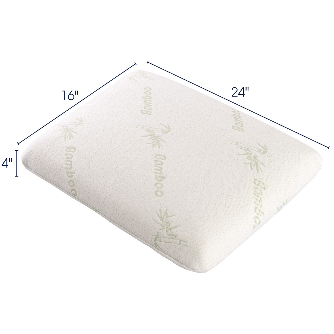 Cheer Collection Foam Pillow With Bamboo Cover product image