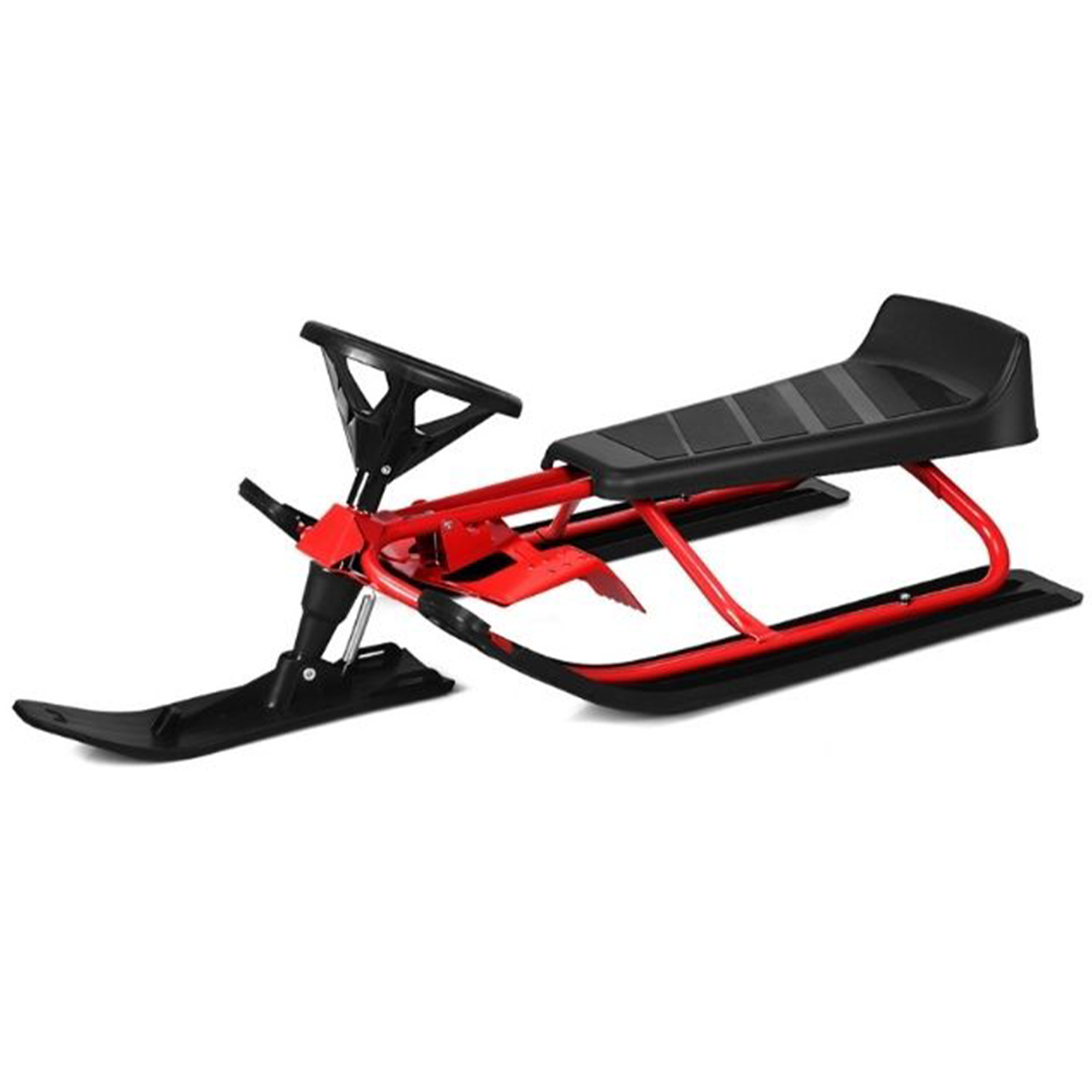 Kids' Snow Racer Sled with Steering Wheel & Double Brakes product image