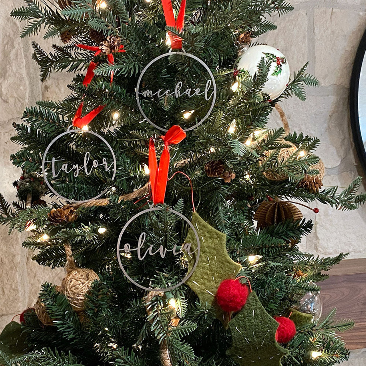 Personalized Christmas Ornaments (5-Pack) product image