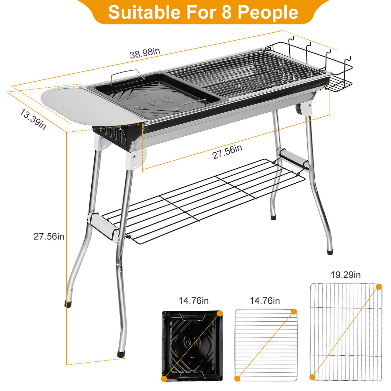 Foldable Charcoal BBQ Grill product image