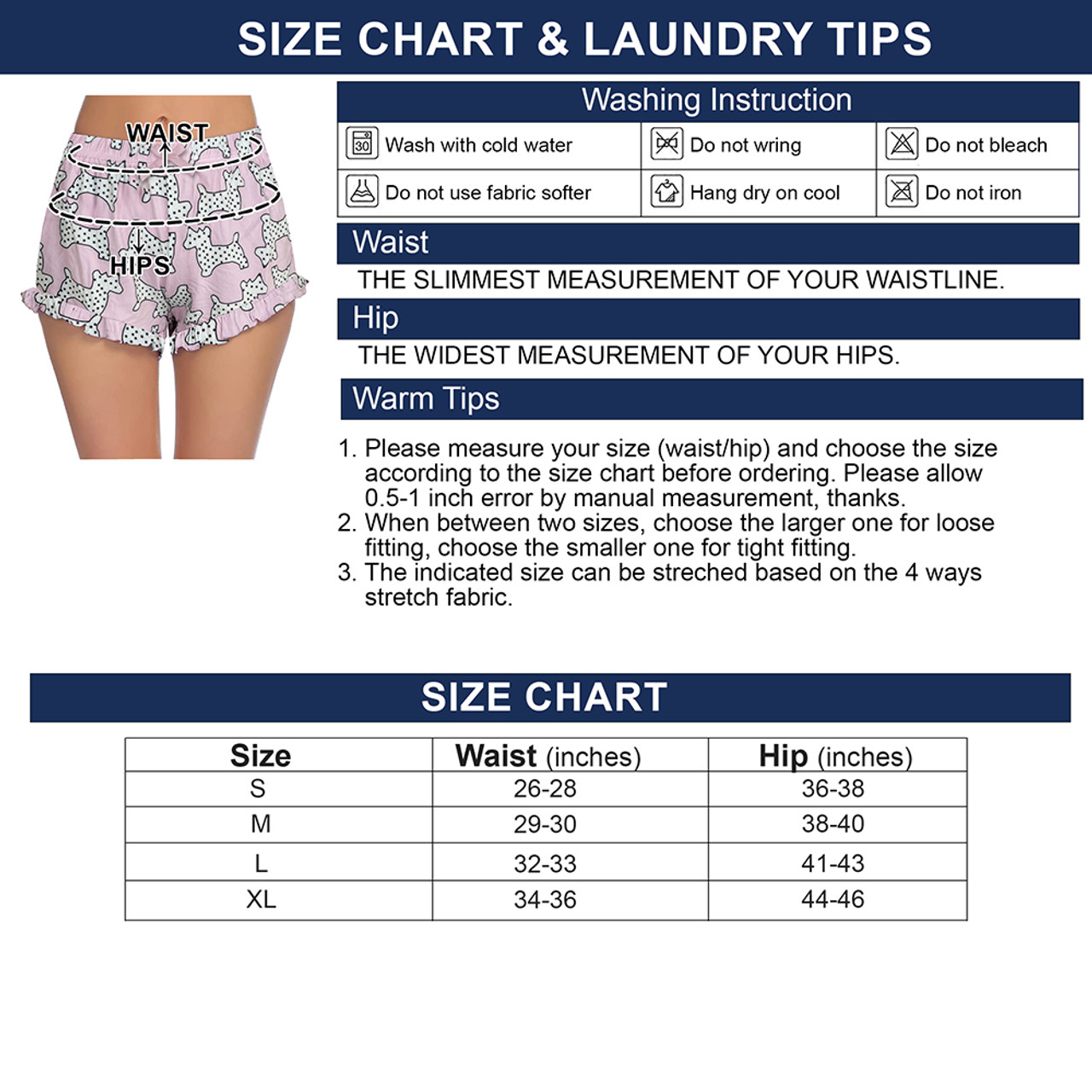 Women's Lace Trim Printed Lounge Pajama Shorts Sleepwear (3-Pack) product image