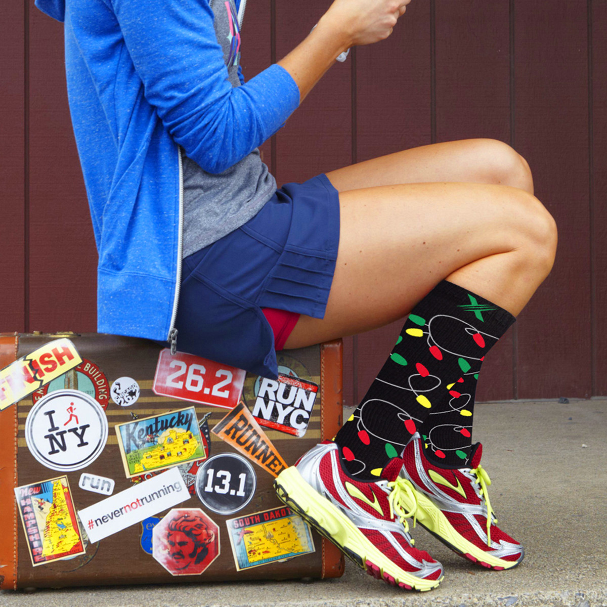 Holiday Fun and Christmas Knee-High Compression Socks (3-Pair) product image