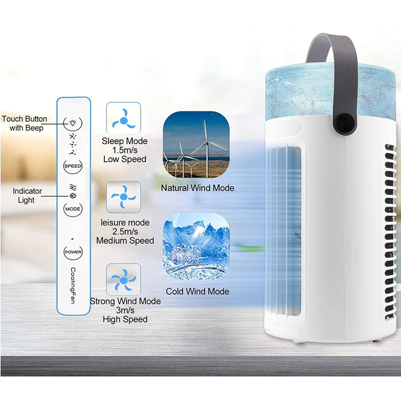 Personal Quiet Humidifier and Cooling Fan product image