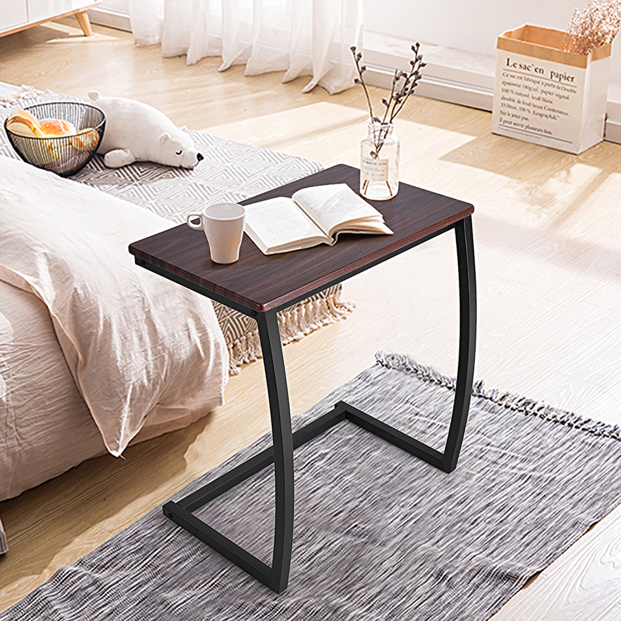 C-Shaped Sofa Side End Table product image