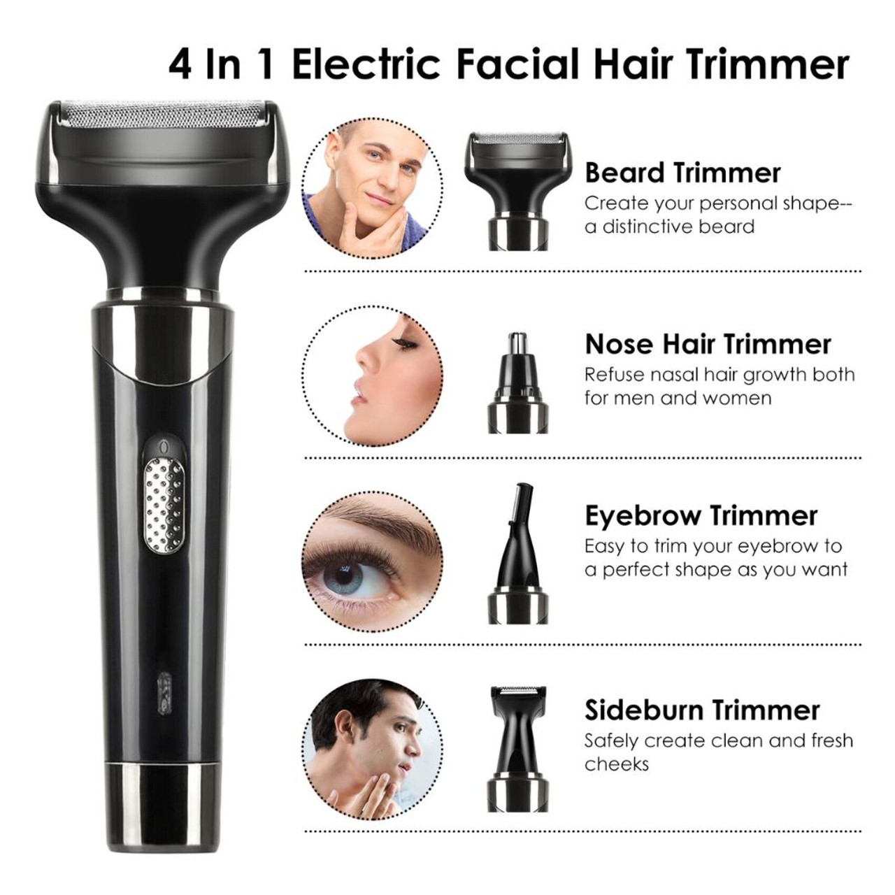 iMounTEK 4-In-1 Rechargeable Hair Trimmer product image