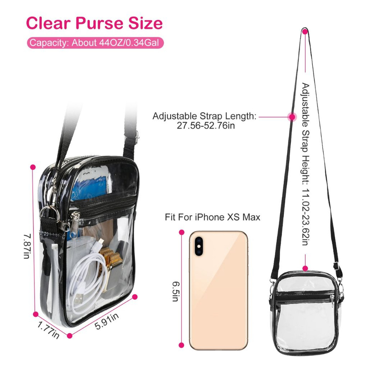 iMounTEK® Clear Crossbody Tote Bag product image