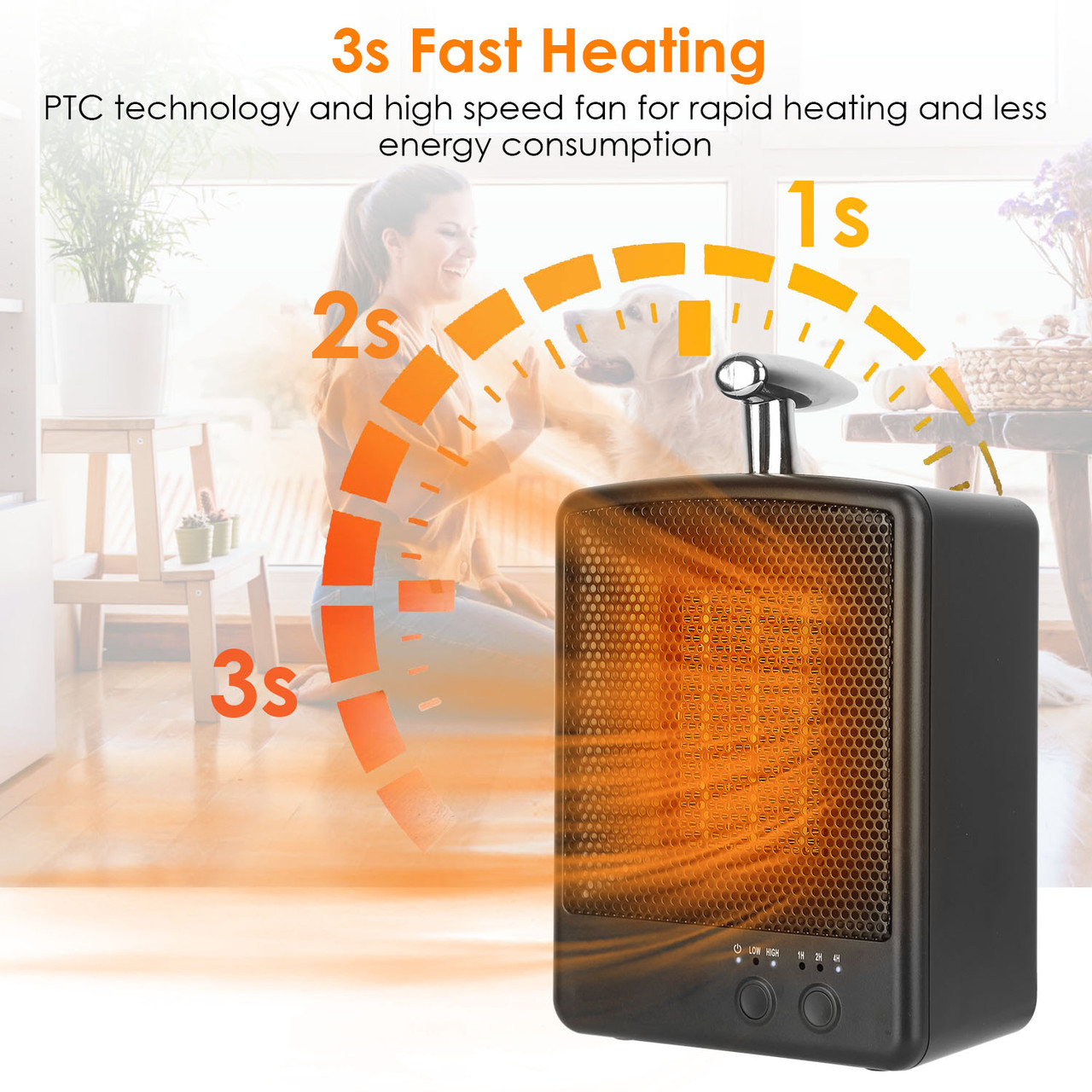 1000W Portable Space Heater product image